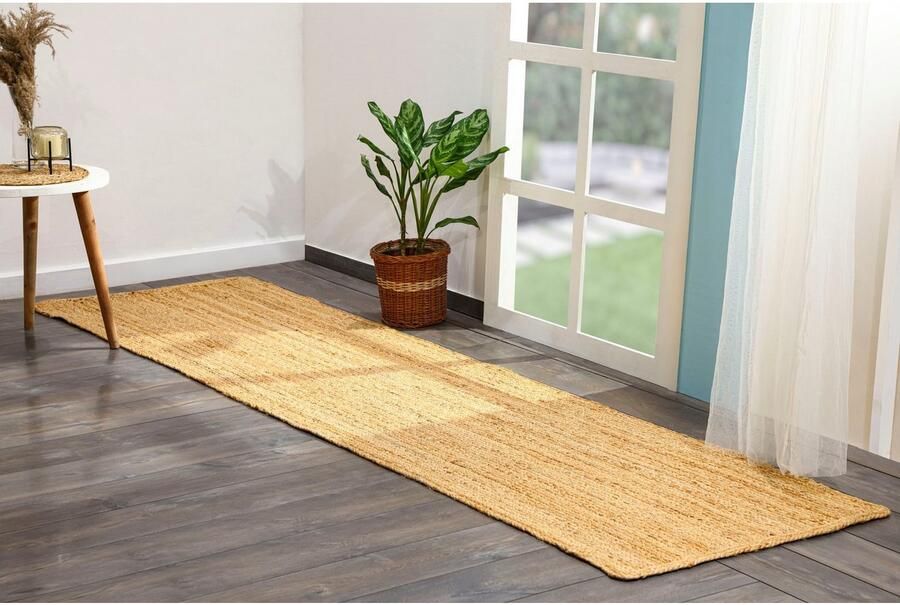 Myflair Möbel & Accessoires Loper Lola Jute tapijt omkeerbaar tapijt handgeweven 100% natuurlijke vezel Boho-stijl - Foto 11