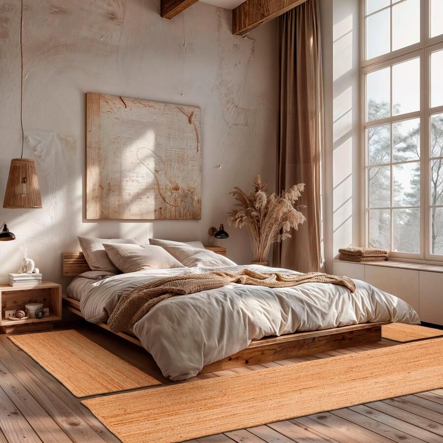 Myflair Möbel & Accessoires Set slaapkamerkleedjes Lola Omkeerbaar tapijt handgeweven natuurvezel Boho-stijl loper-set - Foto 7