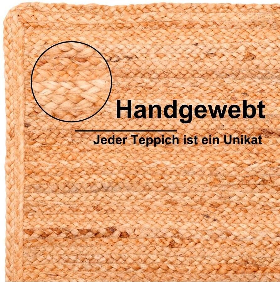 Myflair Möbel & Accessoires Set slaapkamerkleedjes Lola Omkeerbaar tapijt handgeweven natuurvezel Boho-stijl loper-set - Foto 3