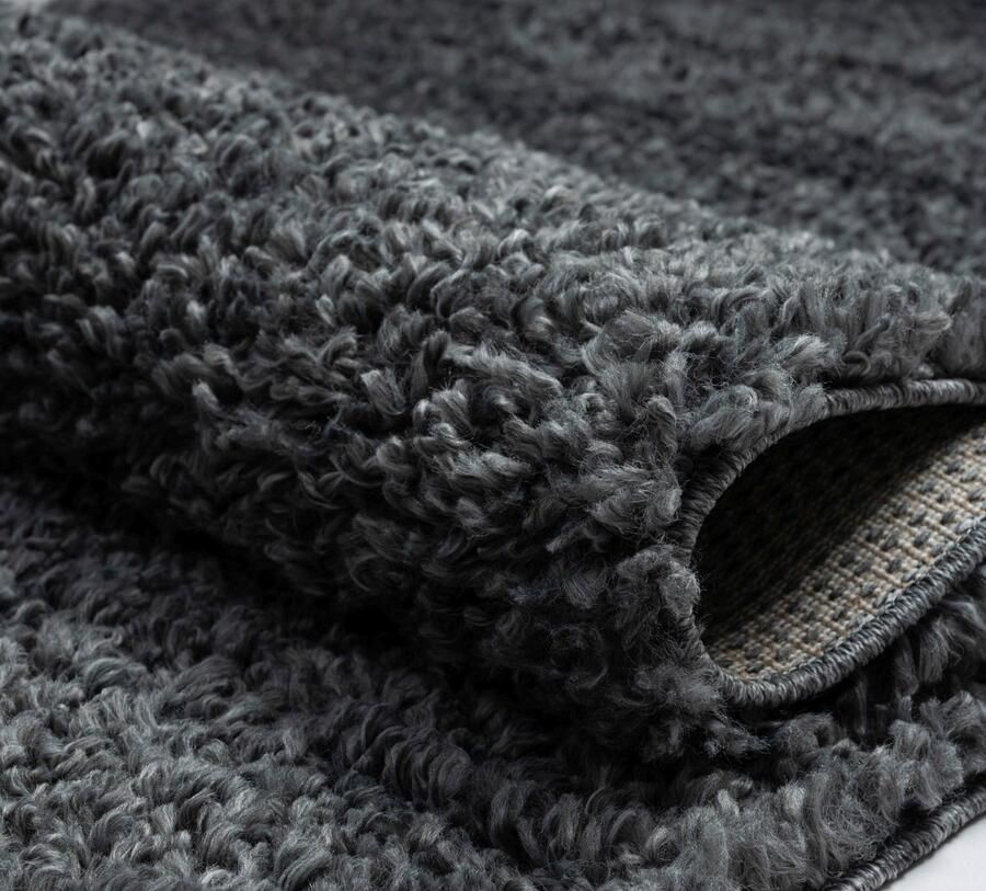 Myflair Möbel & Accessoires Set slaapkamerkleedjes met hoge pool My Shaggy uni-kleuren licht glanzend extra fluffy loper-set - Foto 4