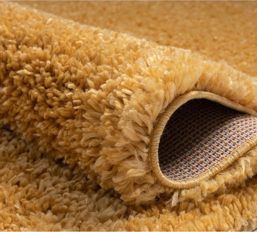 Myflair Möbel & Accessoires Set slaapkamerkleedjes met hoge pool My Shaggy uni-kleuren licht glanzend extra fluffy loper-set - Foto 4