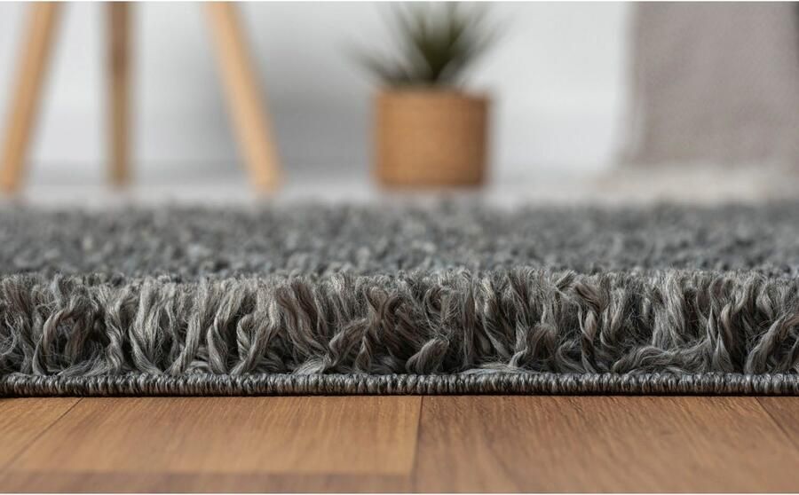 Myflair Möbel & Accessoires Set slaapkamerkleedjes met hoge pool My Shaggy uni-kleuren licht glanzend extra fluffy loper-set - Foto 6