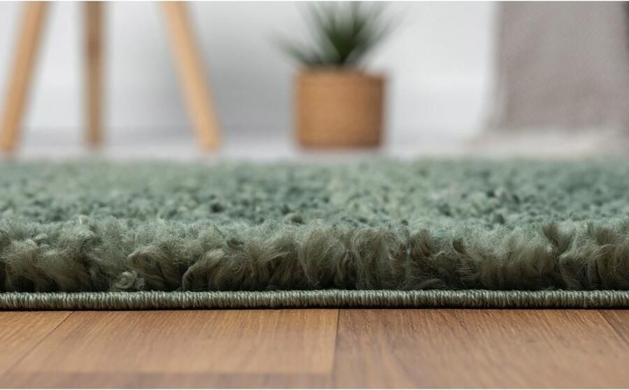 Myflair Möbel & Accessoires Set slaapkamerkleedjes met hoge pool My Shaggy uni-kleuren licht glanzend extra fluffy loper-set - Foto 6