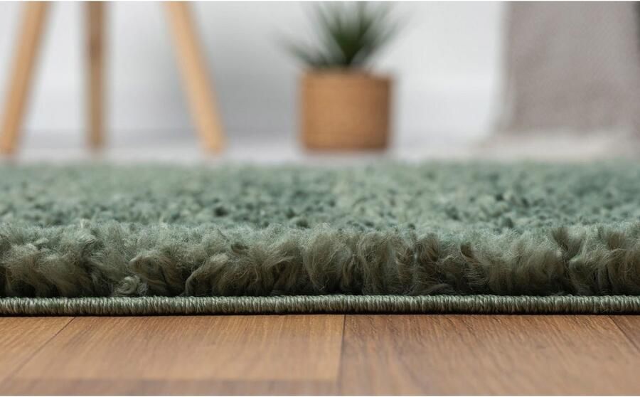 Myflair Möbel & Accessoires Set slaapkamerkleedjes met hoge pool My Shaggy uni-kleuren licht glanzend extra fluffy loper-set - Foto 6