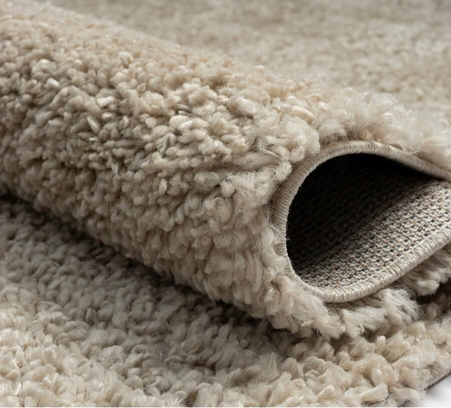 Myflair Möbel & Accessoires Set slaapkamerkleedjes met hoge pool My Shaggy uni-kleuren licht glanzend extra fluffy loper-set - Foto 4