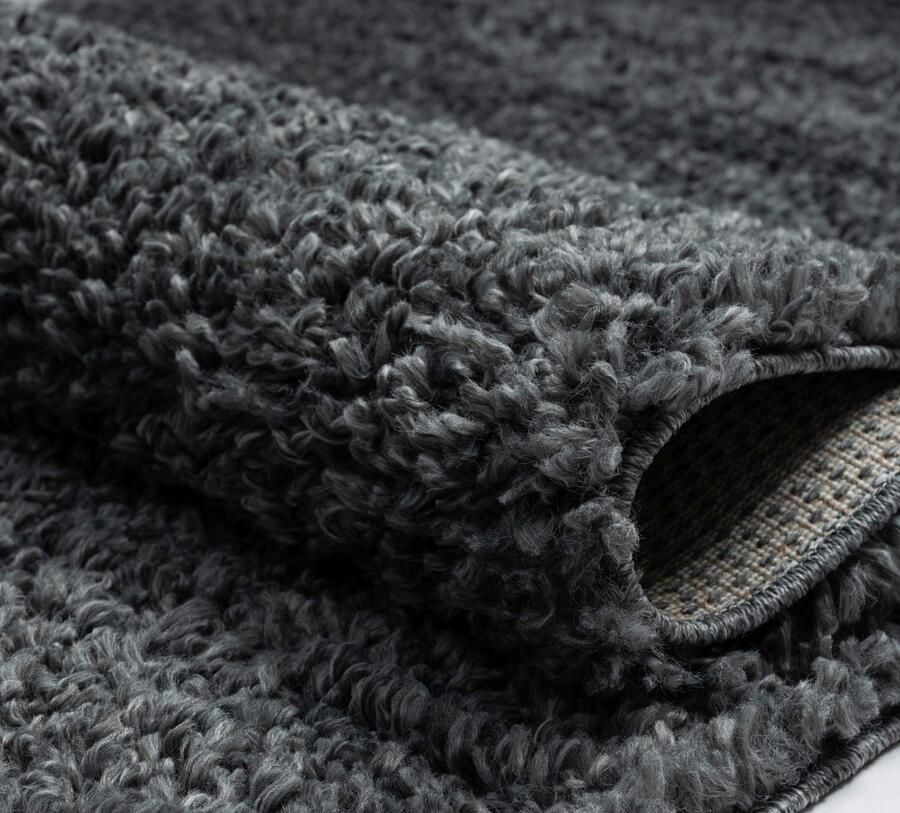 Myflair Möbel & Accessoires Set slaapkamerkleedjes met hoge pool My Shaggy uni-kleuren licht glanzend extra fluffy loper-set - Foto 4