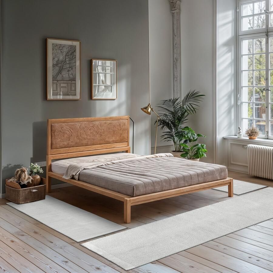 Myflair Möbel & Accessoires Set slaapkamerkleedjes WOOLY DREAM handgeweven omkeerbare tapijt effen kleuren 100% wol woonkamer - Foto 8