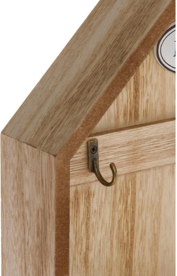 Myflair Möbel & Accessoires Sleutelkastje Sylke Sleutelbord huisvorm met 3 haken & lade - Foto 4