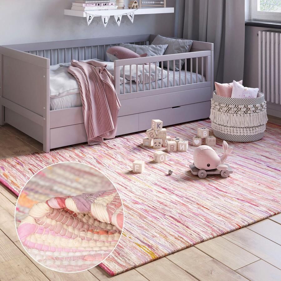 Myflair Möbel & Accessoires Vloerkleed Ameer Handgeweven tapijt 90% katoen handgeweven Scandi