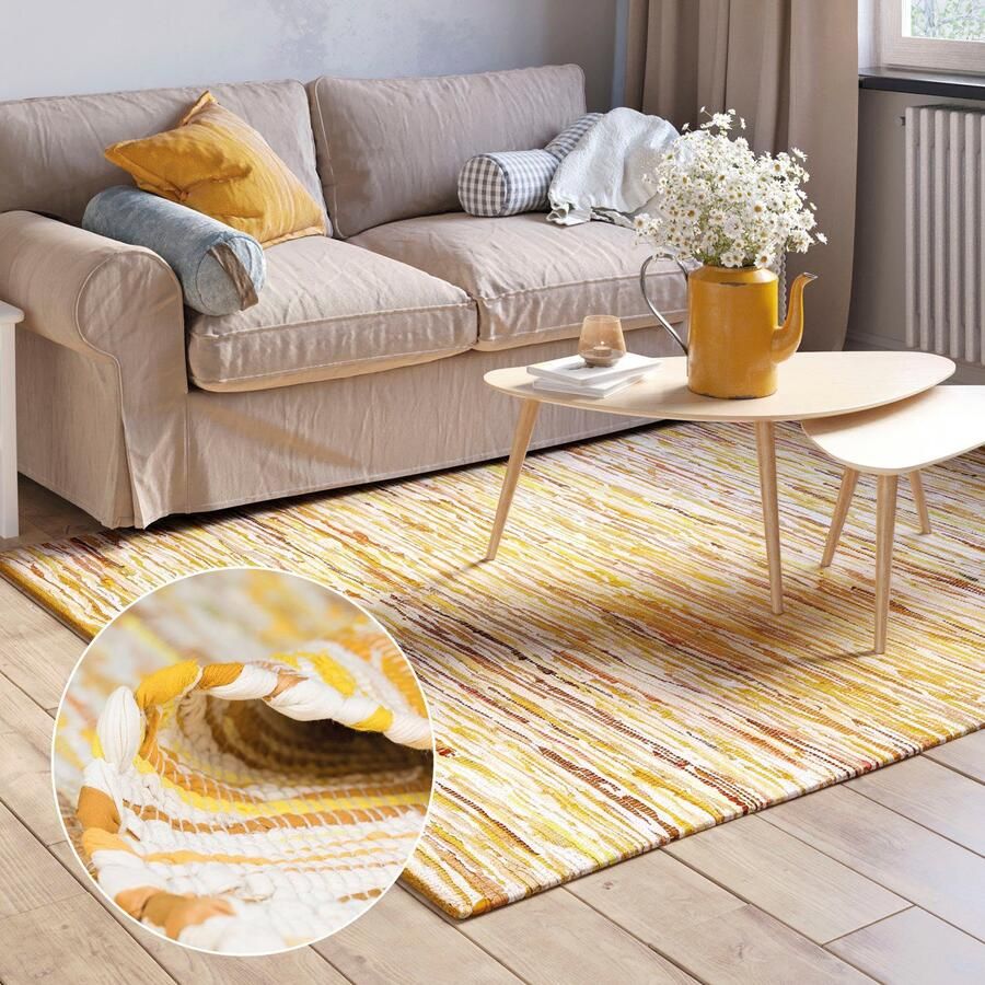 Myflair Möbel & Accessoires Vloerkleed Ameer Handgeweven tapijt 90% katoen handgeweven Scandi - Foto 7