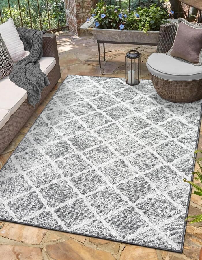 Myflair Möbel & Accessoires Vloerkleed Astral MAGAZIJNOPRUIMING! modern ruiten ontwerp geschikt voor buiten balkon terras - Foto 2