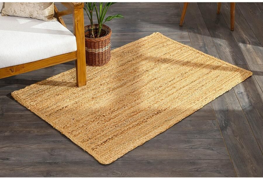 Myflair Möbel & Accessoires Vloerkleed Lola Jute tapijt omkeerbaar tapijt handgeweven 100% natuurlijke vezel Boho-stijl - Foto 17