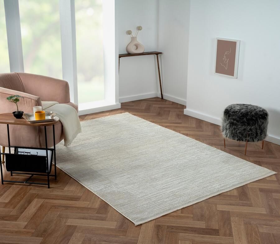 Myflair Möbel & Accessoires Vloerkleed Mijn Hemel MAGAZIJNOPRUIMING! Kortpolig Scandi-look bijzonder zacht door microvezel met franjes