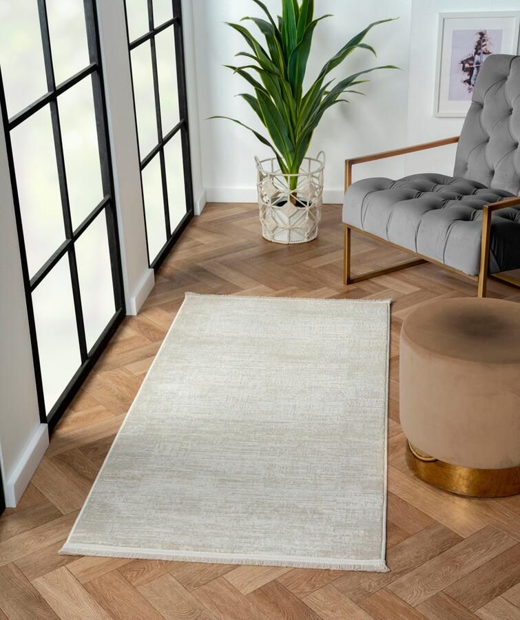 Myflair Möbel & Accessoires Vloerkleed Mijn Hemel MAGAZIJNOPRUIMING! Kortpolig Scandi-look bijzonder zacht door microvezel met franjes - Foto 1