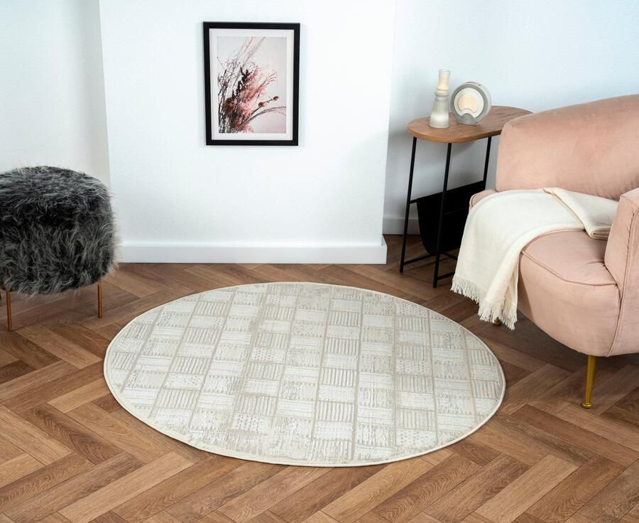 Myflair Möbel & Accessoires Vloerkleed Mijn Huis MAGAZIJNOPRUIMING! Kortpolig retro-stijl bijzonder zacht door microvezel - Foto 9