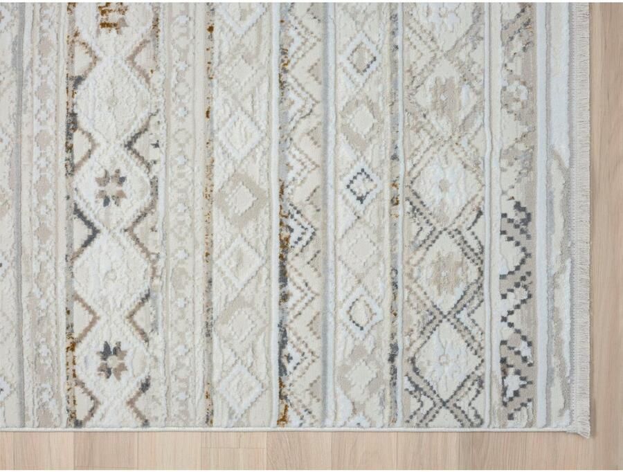 Myflair Möbel & Accessoires Vloerkleed Mijn Nomady MAGAZIJNOPRUIMING! Kortpolig Scandi-ontwerp bijzonder zacht door microvezel met franjes - Foto 4