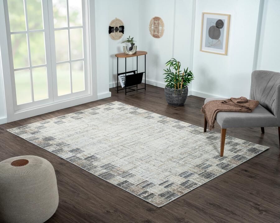 Myflair Möbel & Accessoires Vloerkleed Mijn Stemming MAGAZIJNOPRUIMING! Kortpolig Scandi-ontwerp met rand bijzonder zacht door microvezel - Foto 10