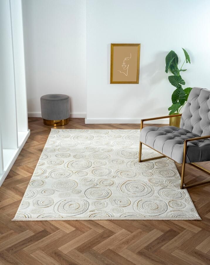 Myflair Möbel & Accessoires Vloerkleed Mijn Stijl MAGAZIJNOPRUIMING! Kortpolig Scandi-ontwerp bijzonder zacht door microvezel met franjes - Foto 10
