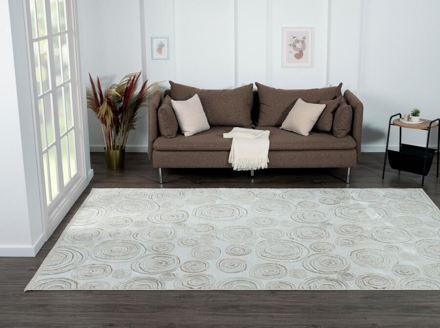 Myflair Möbel & Accessoires Vloerkleed Mijn Stijl MAGAZIJNOPRUIMING! Kortpolig Scandi-ontwerp bijzonder zacht door microvezel met franjes - Foto 10