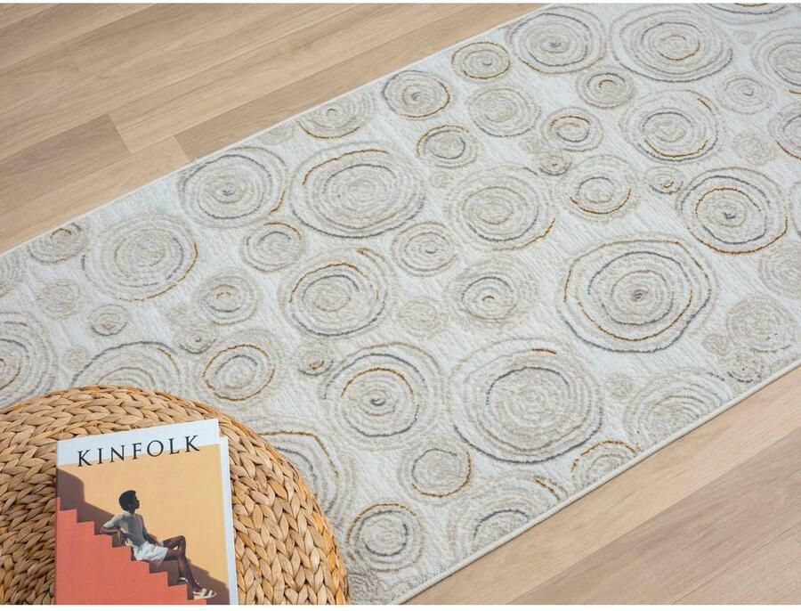 Myflair Möbel & Accessoires Vloerkleed Mijn Stijl MAGAZIJNOPRUIMING! Kortpolig Scandi-ontwerp bijzonder zacht door microvezel met franjes - Foto 2