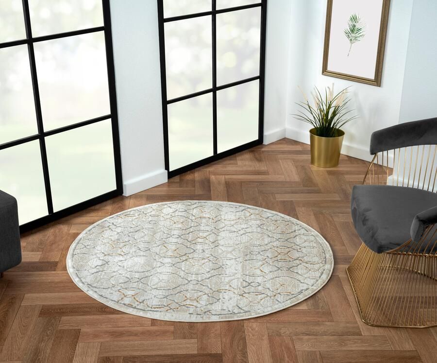 Myflair Möbel & Accessoires Vloerkleed Mijn Vloer MAGAZIJNOPRUIMING! Kortpolig retro-stijl bijzonder zacht door microvezel - Foto 9