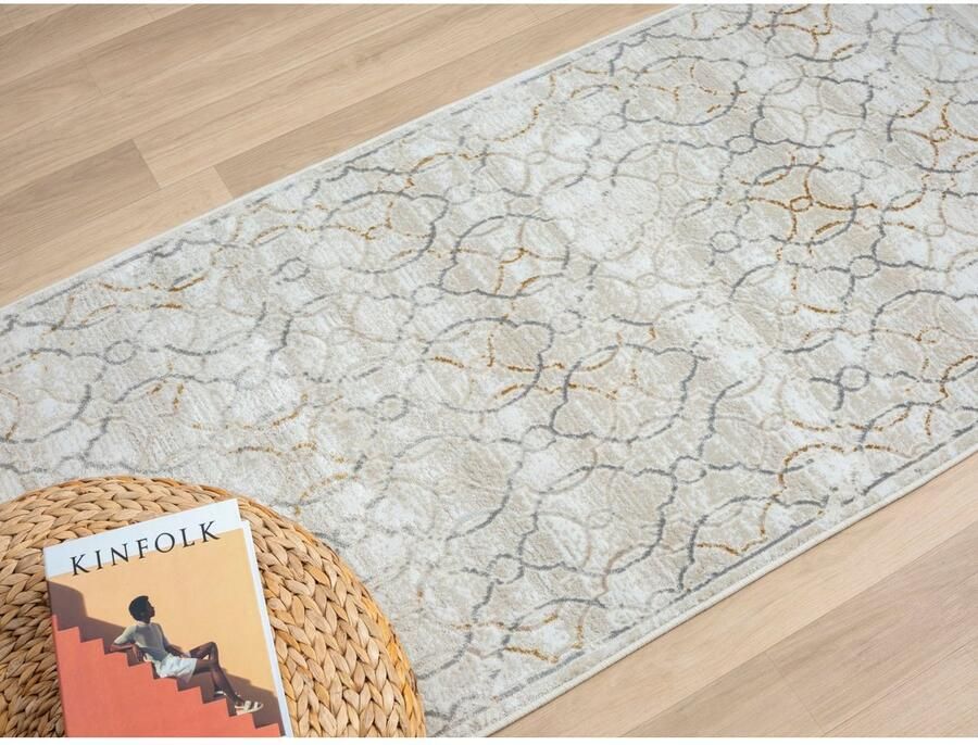 Myflair Möbel & Accessoires Vloerkleed Mijn Vloer MAGAZIJNOPRUIMING! Kortpolig retro-stijl met franjes bijzonder zacht door microvezel - Foto 3