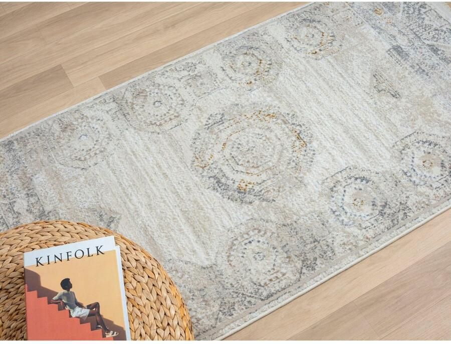 Myflair Möbel & Accessoires Vloerkleed My Kazak Kortpolig retro-stijl bijzonder zacht door microvezel met franjes - Foto 3