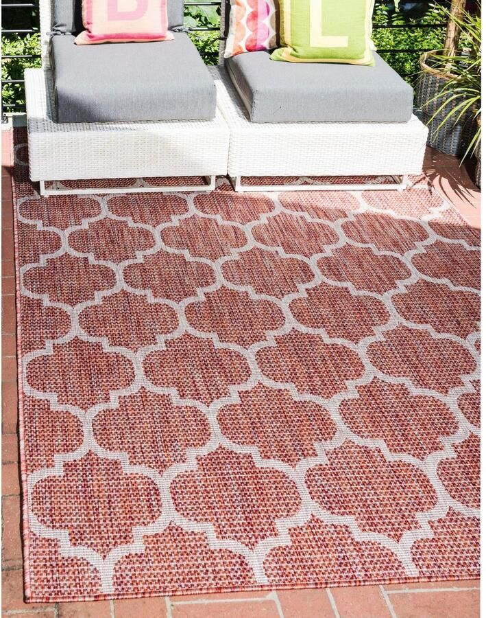 Myflair Möbel & Accessoires Vloerkleed Outdoor Kruisen MAGAZIJNOPRUIMING! Platweefsel geschikt voor binnen en buiten