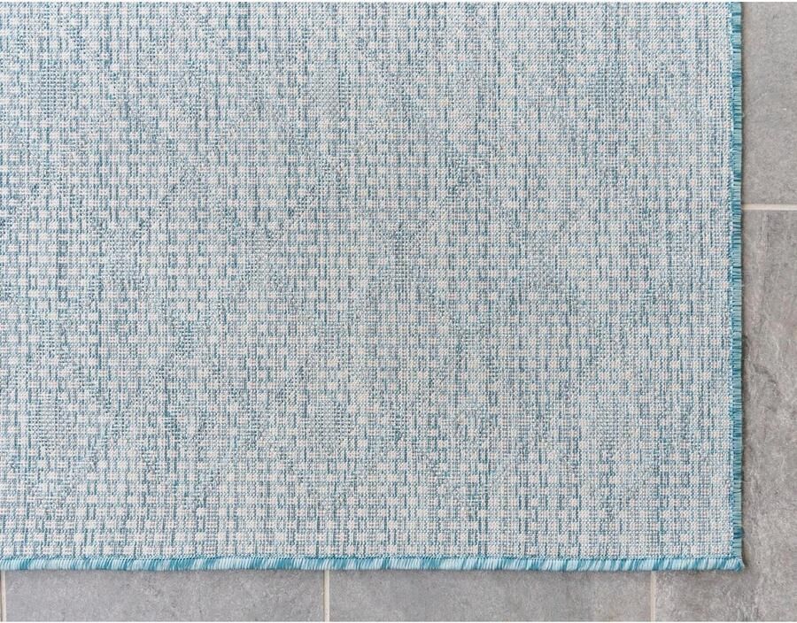 Myflair Möbel & Accessoires Vloerkleed Outdoor Kruisen MAGAZIJNOPRUIMING! Platweefsel ruitmotief geschikt voor binnen en buiten - Foto 3