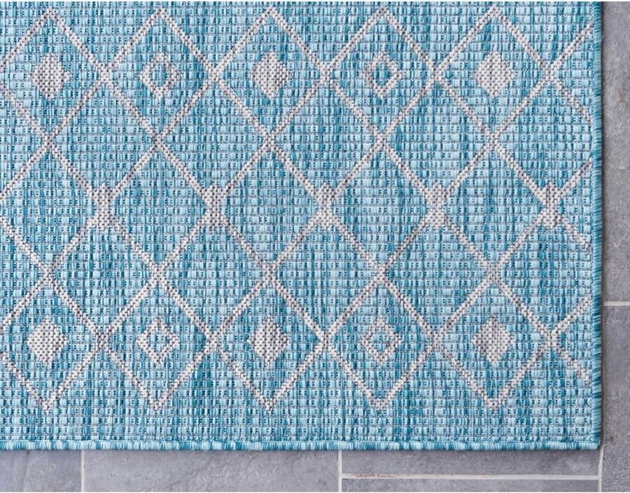 Myflair Möbel & Accessoires Vloerkleed Outdoor Kruisen MAGAZIJNOPRUIMING! Platweefsel ruitmotief geschikt voor binnen en buiten - Foto 4