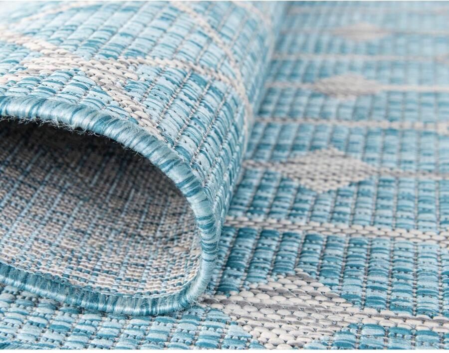 Myflair Möbel & Accessoires Vloerkleed Outdoor Kruisen MAGAZIJNOPRUIMING! Platweefsel ruitmotief geschikt voor binnen en buiten - Foto 2