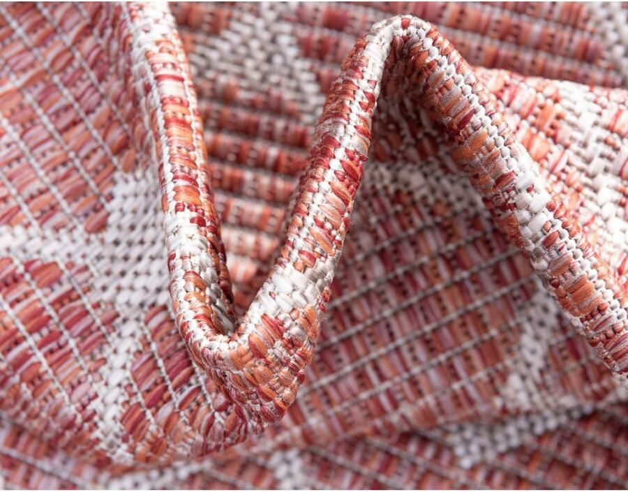 Myflair Möbel & Accessoires Vloerkleed Outdoor Kruisen MAGAZIJNOPRUIMING! Platweefsel ruitmotief geschikt voor binnen en buiten - Foto 5