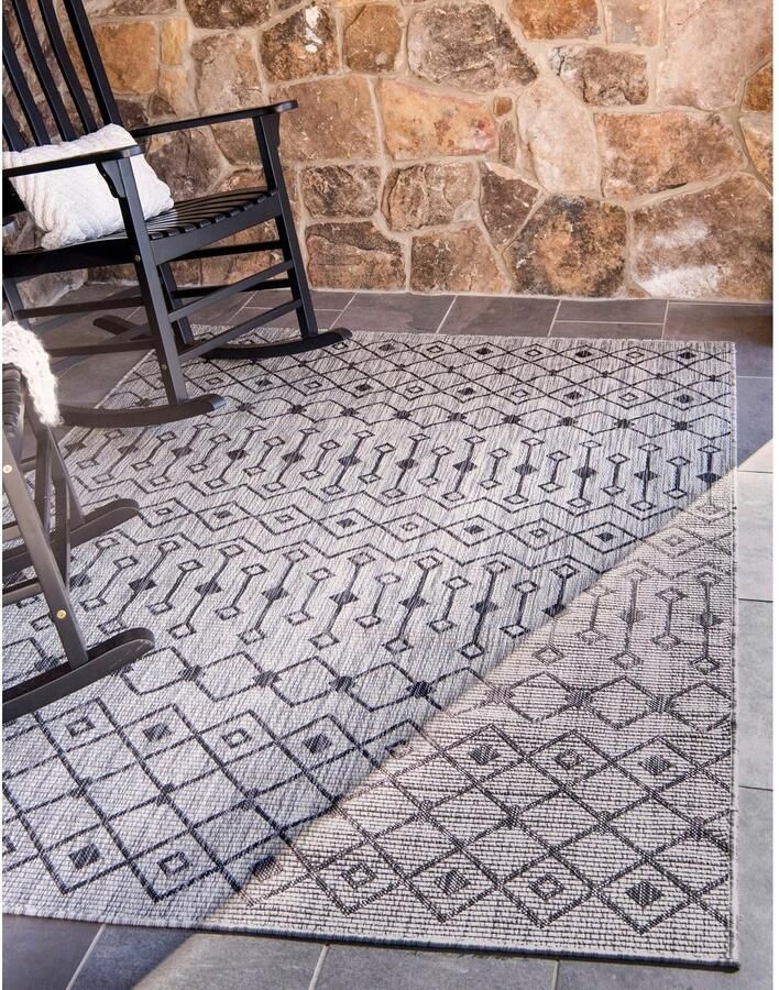 Myflair Möbel & Accessoires Vloerkleed Outdoor Kruisen MAGAZIJNOPRUIMING! Platweefsel ruitmotief geschikt voor binnen en buiten - Foto 2