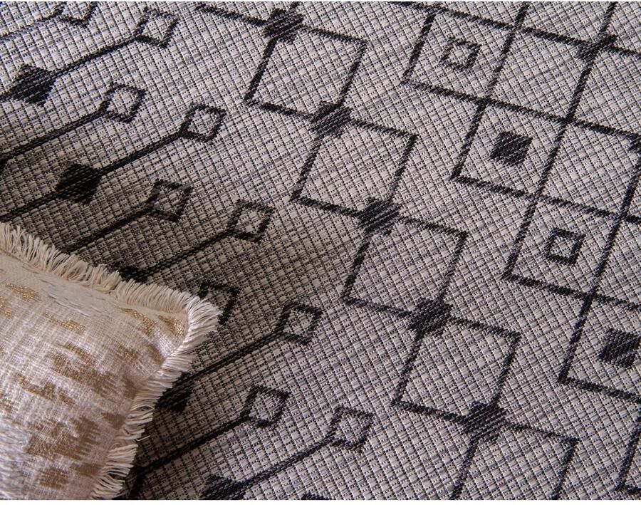 Myflair Möbel & Accessoires Vloerkleed Outdoor Kruisen MAGAZIJNOPRUIMING! Platweefsel ruitmotief geschikt voor binnen en buiten