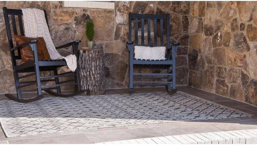 Myflair Möbel & Accessoires Vloerkleed Outdoor Kruisen MAGAZIJNOPRUIMING! Platweefsel ruitmotief geschikt voor binnen en buiten - Foto 14