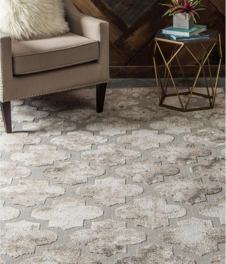 Myflair Möbel & Accessoires Vloerkleed Outdoor Wolken Kruisen MAGAZIJNOPRUIMING! Platweefsel reliëfeffect geschikt voor binnen en buiten