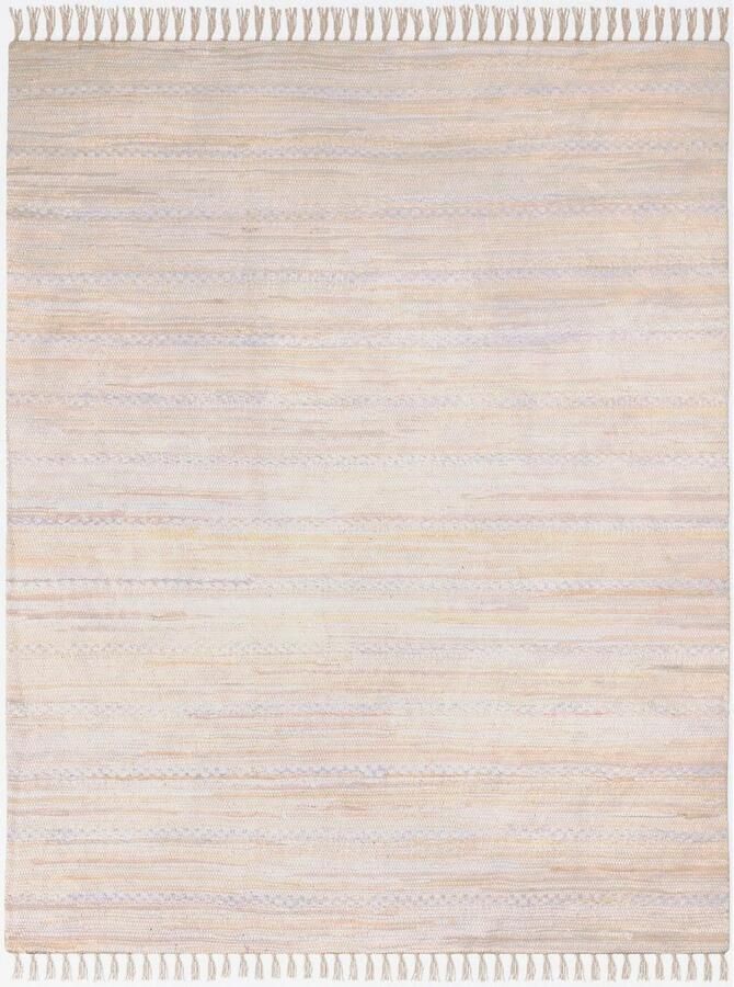 Myflair Möbel & Accessoires Vloerkleed Sharon Vlakweefsel vlekken 90% katoen handgeweven met franjes - Foto 4