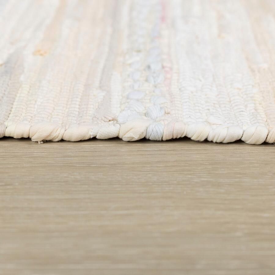 Myflair Möbel & Accessoires Vloerkleed Sharon Vlakweefsel vlekken 90% katoen handgeweven met franjes - Foto 3