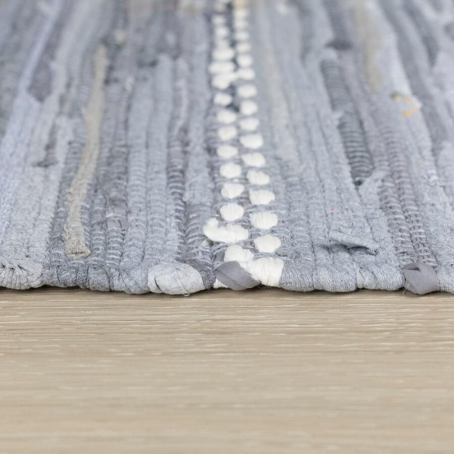 Myflair Möbel & Accessoires Vloerkleed Sharon Vlakweefsel vlekken 90% katoen handgeweven met franjes - Foto 4