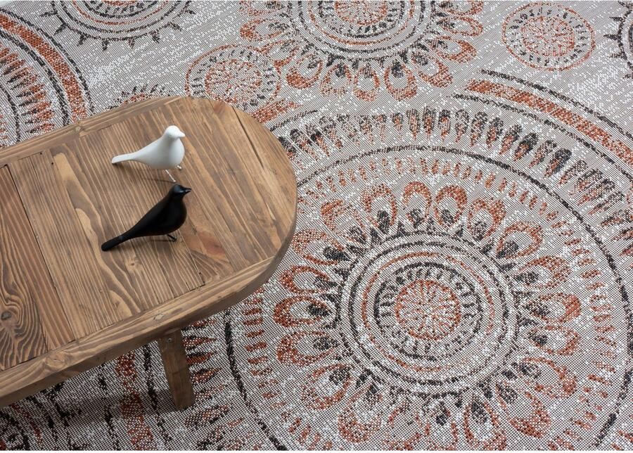 Myflair Möbel & Accessoires Vloerkleed Sonic MAGAZIJNOPRUIMING! Ethno ontwerp cirkels geschikt voor buiten balkon terras - Foto 5