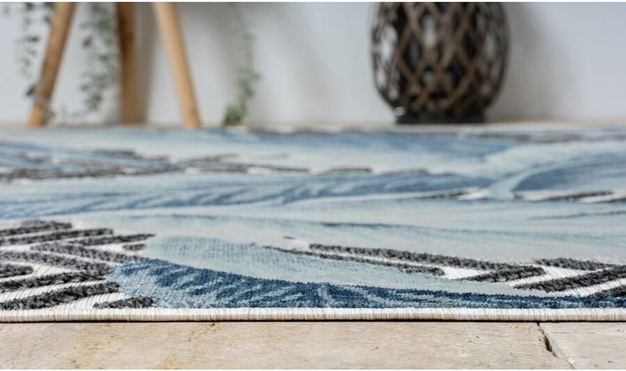 Myflair Möbel & Accessoires Vloerkleed Tiki MAGAZIJNOPRUIMING! Bladerenmotief hoog-laag effect geschikt voor buiten balkon terras - Foto 9