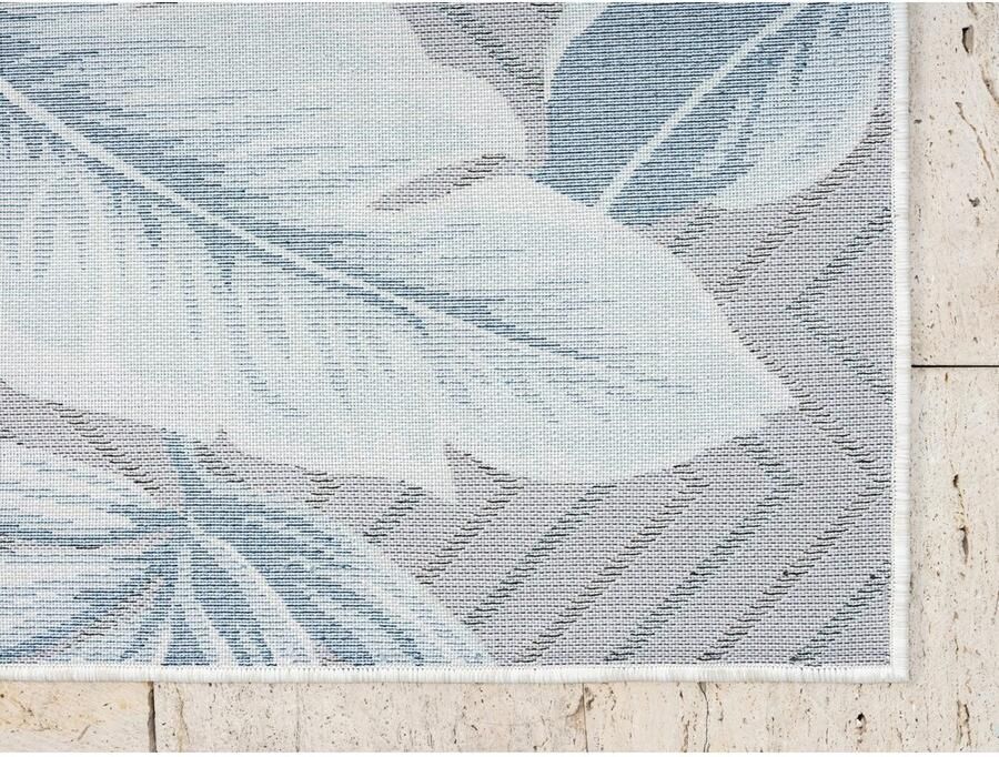 Myflair Möbel & Accessoires Vloerkleed Tiki MAGAZIJNOPRUIMING! Bladerenmotief hoog-laag effect geschikt voor buiten balkon terras - Foto 3