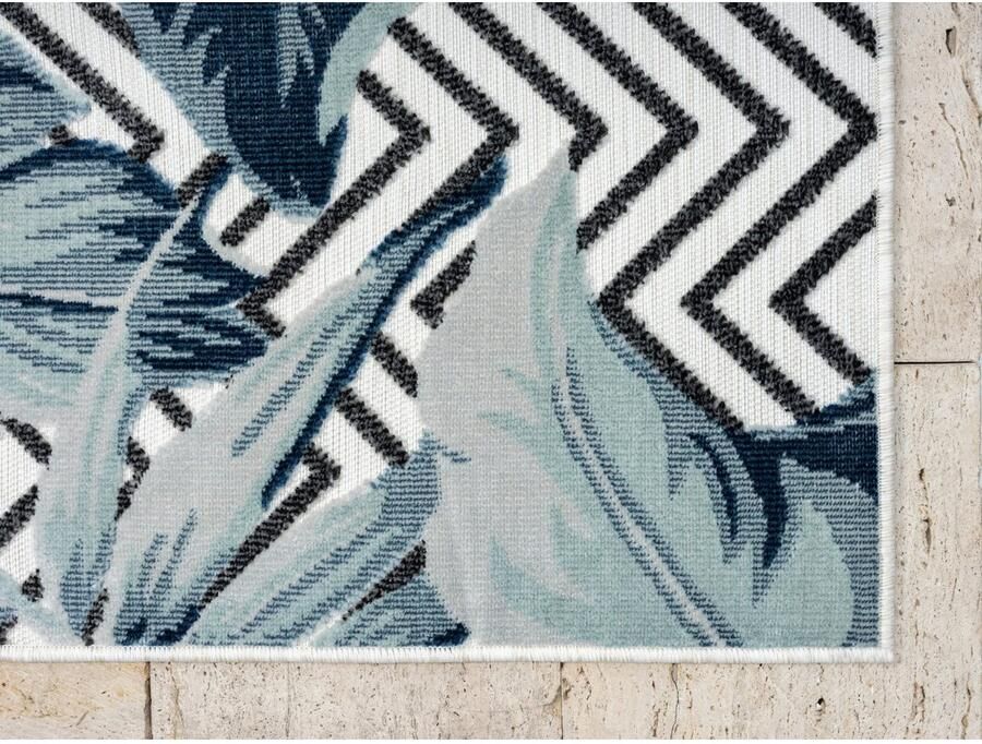 Myflair Möbel & Accessoires Vloerkleed Tiki MAGAZIJNOPRUIMING! Bladerenmotief hoog-laag effect geschikt voor buiten balkon terras - Foto 2