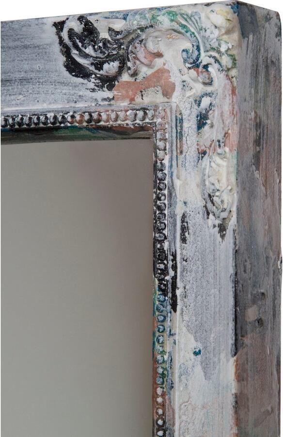Myflair Möbel & Accessoires Wandspiegel Manja rechthoekig gegarneerde lijst van hout shabby look (1 stuk) - Foto 2