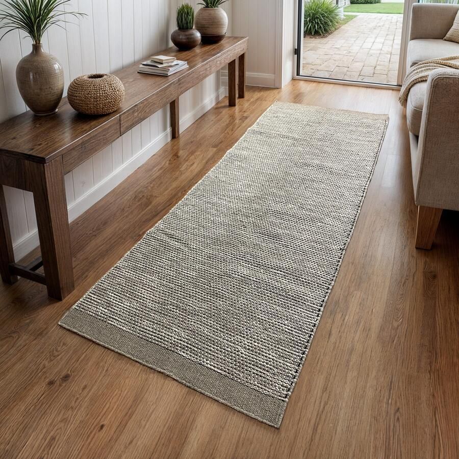 Myflair Möbel & Accessoires Wollen kleed Anisa Omkeerbaar tapijt gemêleerd 100% wol handgeweven woonkamer