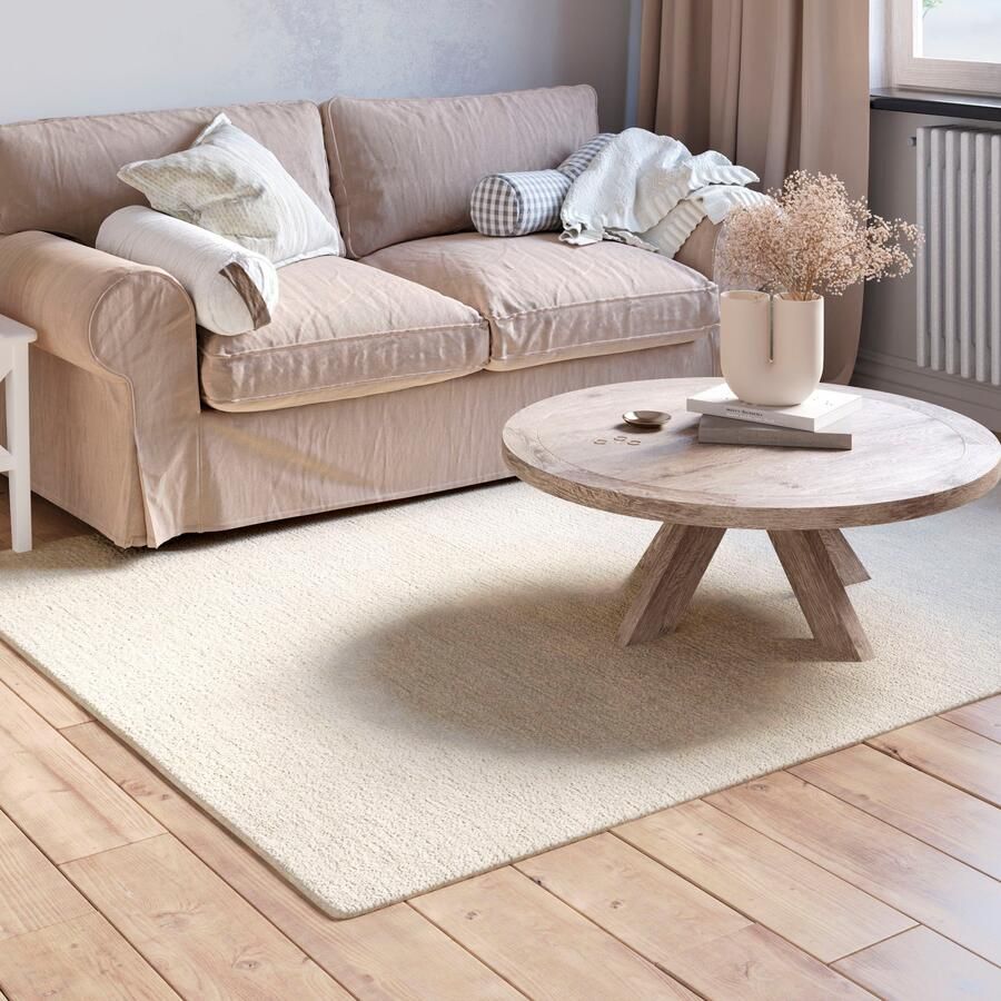 Myflair Möbel & Accessoires Wollen kleed Isra Kortpolig handgeweven tapijt gemêleerd 100% wol handgeweven