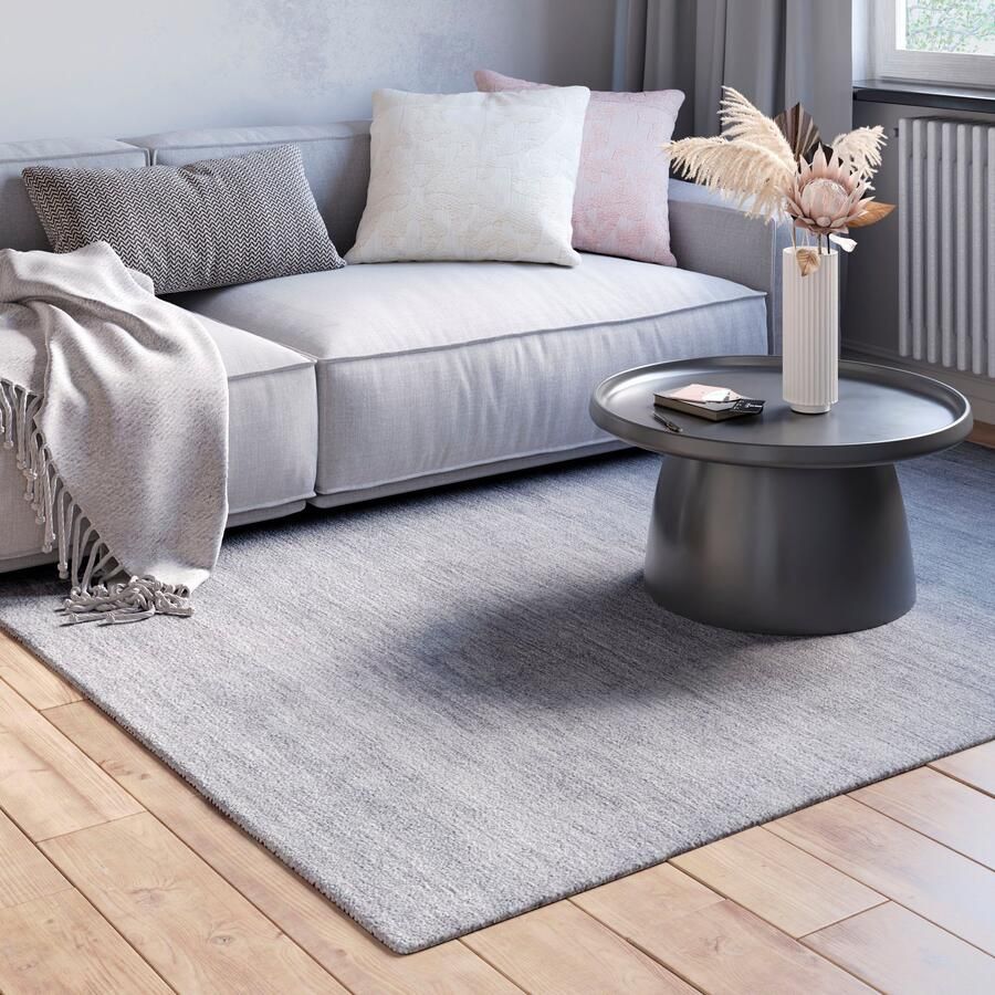 Myflair Möbel & Accessoires Wollen kleed Isra Kortpolig handgeweven tapijt gemêleerd 100% wol handgeweven - Foto 1