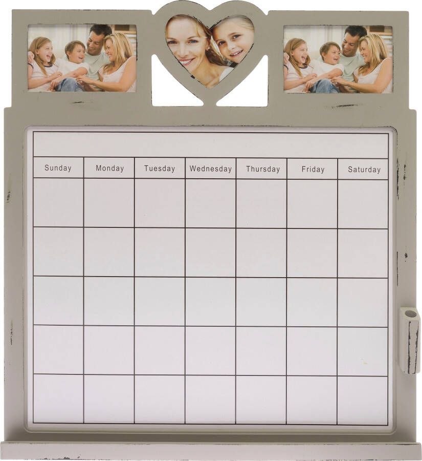 Myflair Möbel & Accessoires Weekplanner Aada grijs met 3 fotolijst - Foto 6