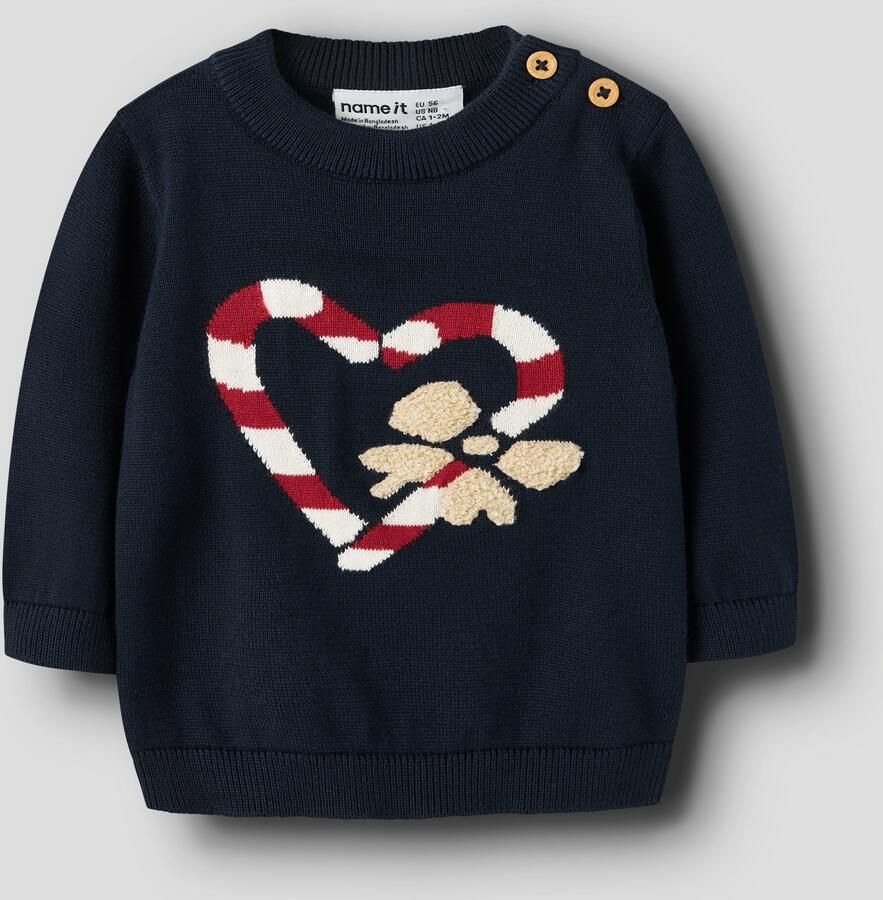 Name It Kersttrui NBFREAMO LS KNIT