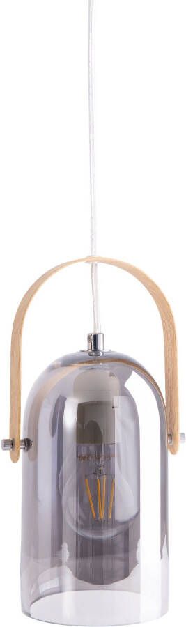 Näve Hanglamp Vidrio 1x e27 max. 40 w glas colour:smoke silver mirrored natural chroom (1 stuk) - Foto 3